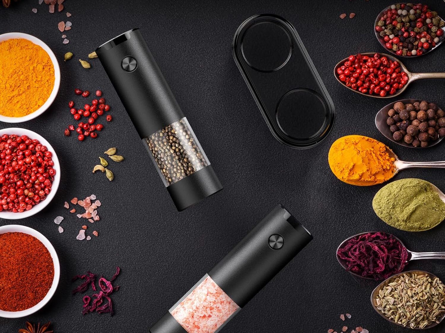 best salt and pepper grinder with battery powered